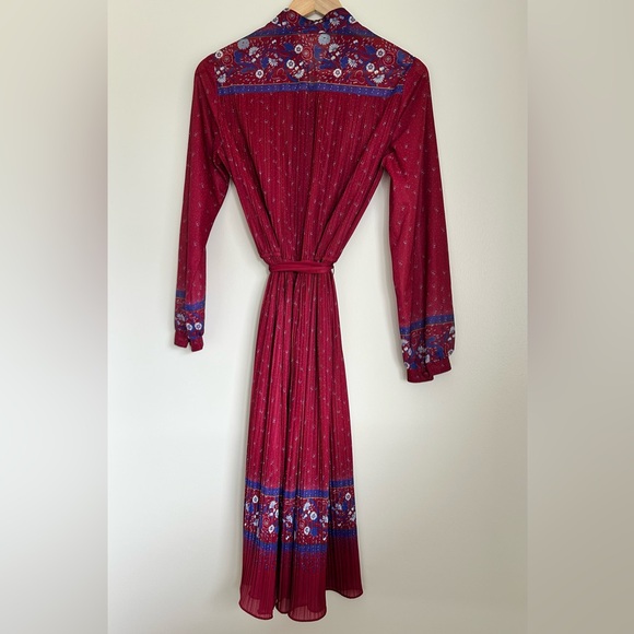 VINTAGE 70s Lori Ann Belted Dress - Picture 2 of 9